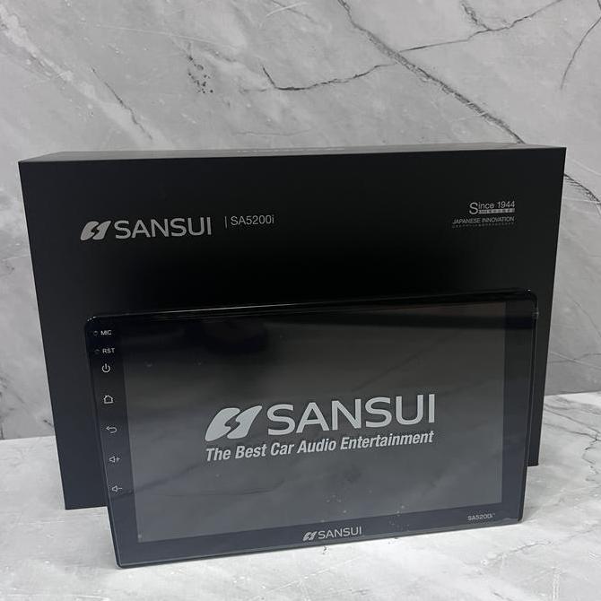 headunit Android Sansui 9inch 4GB TV mobil bonus Kamera