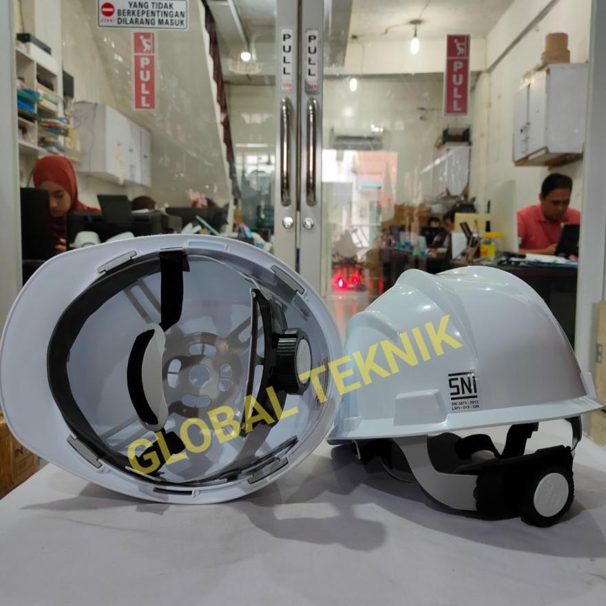 FREE ONGKIR HELM SAFETY FASTRACK PUTIH SNI HELM PROYEK MODEL PUTAR SNI HELM PROYEK FAST TRACK SNI HE