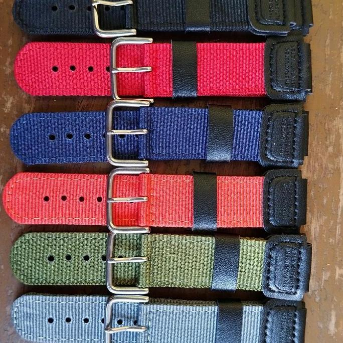 Tali jam tangan canvas DW6900 DW6600 G5600 Tali jam g***shock DW-9600 DW-6600 Free pen murah