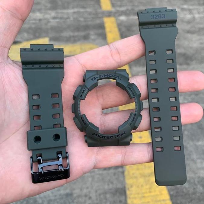 Band And Bezel Original Gshock GD 100MS-3 / GD100MS-3 Fit GA110 GA100 murah