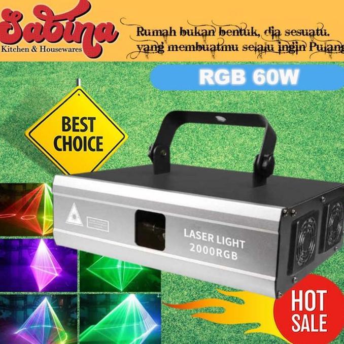 LEZARA Lampu Proyektor Laser Panggung LED RGB Animasi Light Sensor Suara DMX