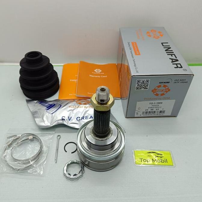 LEZARA CV Joint As Roda Depan Bagian Luar Starlet Kotak EP70 TO 1 1004 Unifar
