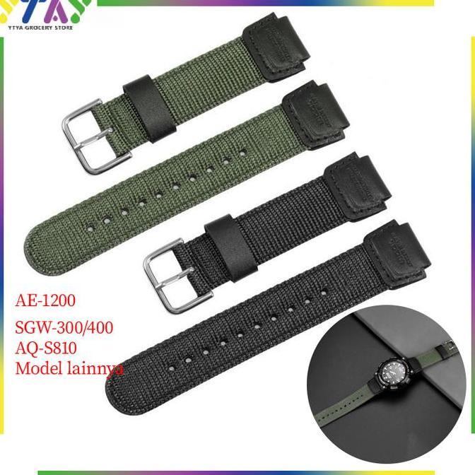DF390 - Strap Nylon Tali/Jam Kanvas Casio/Tali Kanvas Casio/Tangan Canvas Nylo