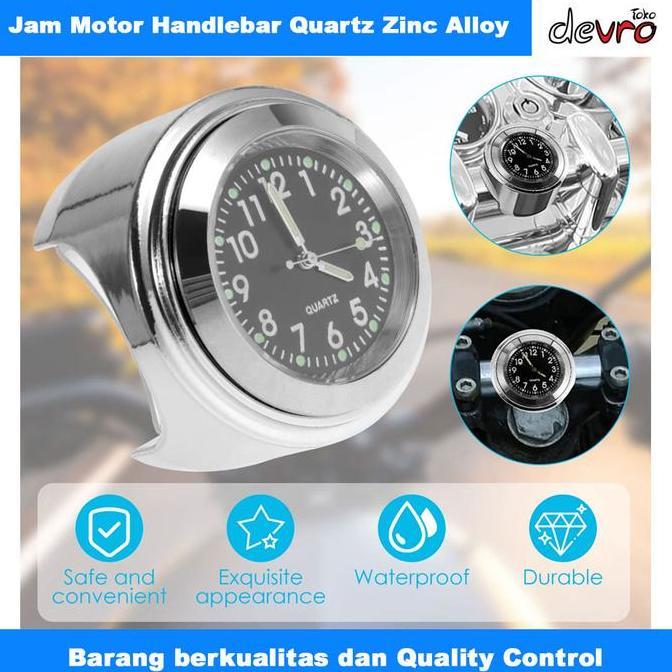 TOKOKU Jam Handlebar Motor - MT-WTCP - Jam Sepeda - Jam Motor - Jam stang
