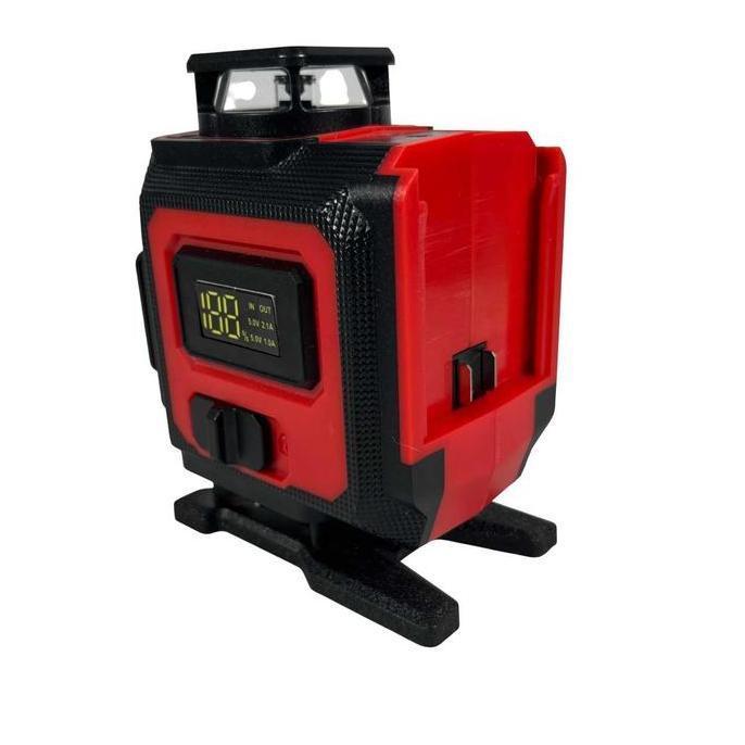 REWARLI Laser Level Alat Pemasang Keramik Plafon Self Leveling 4D 16 Lines 3000mAh with Remote