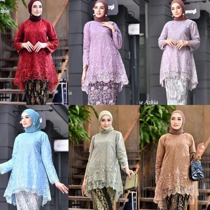 DB23 >> Kebaya Azkia Atasan Wanita / Kebaya Azkia Tulle Modern Atasan