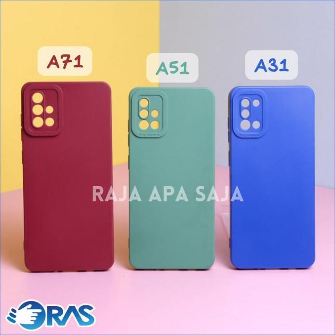 Soft Case SAMSUNG A31 A51 A71 Silicon Kesing Casing Cover Kondom HP - Maroon, A51