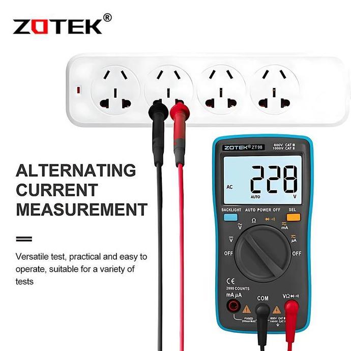 AVOMETER DIGITAL ZOTEK ZT98 / MULTITESTER DIGITAL ZT98ORIGINAL