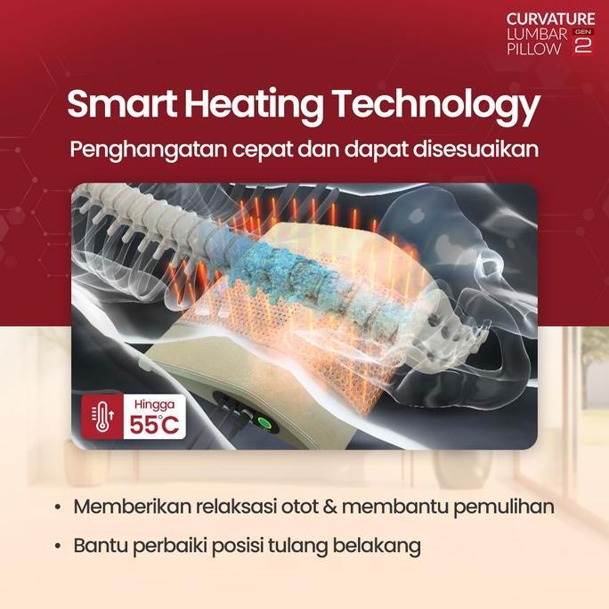 Jaco Lumbar Pillow Gen 2 Bantal Terapi Syaraf Terjepit Nyeri Tulang Belakang Terapi Sakit Pinggang