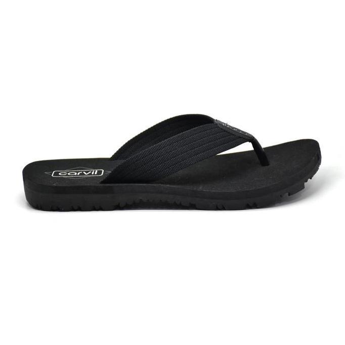 Carvil Sandal Jepit Pria LUMOS-M Flat Black TA