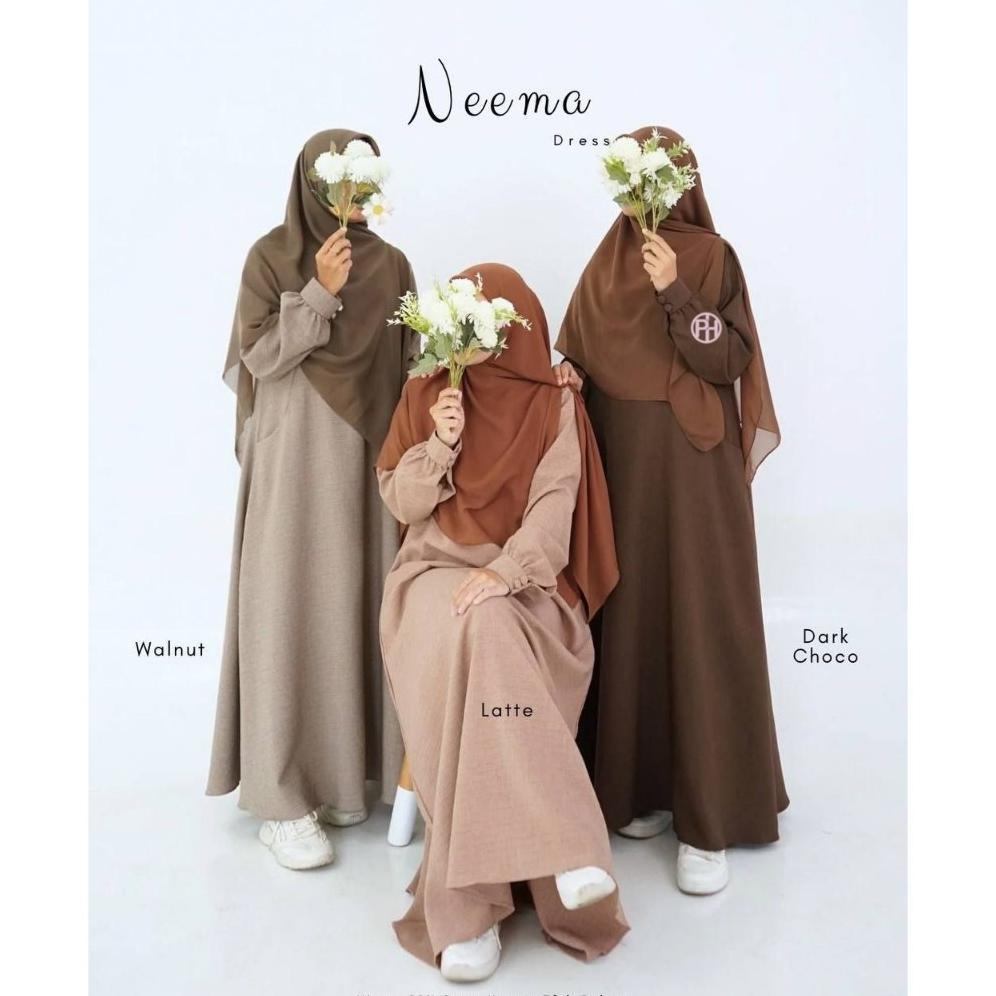 Gamis Neema by Pelangi Hijab | fenomenal cantik syari ekonomis