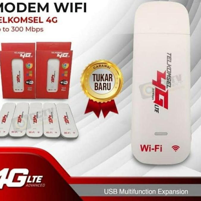 Modem Wifi 4G Lte 300Mbps Usb Gsm Kualitas Terbaik Harga Termurah