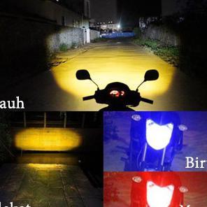 BIG PROMO THRUSTLINE LAMPU MOTOR LED SUPER TERANG LAMPU H6 LASER HI LO LAMPU UTAMA LAMPU DEPAN BEAT 