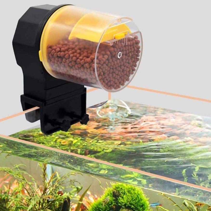 FEEDER IKAN OTOMATIS TEMPAT MAKAN IKAN OTOMATIS PEMBERI MAKAN IKAN OTOMATIS /AUTOMATIC FISH FEEDER D