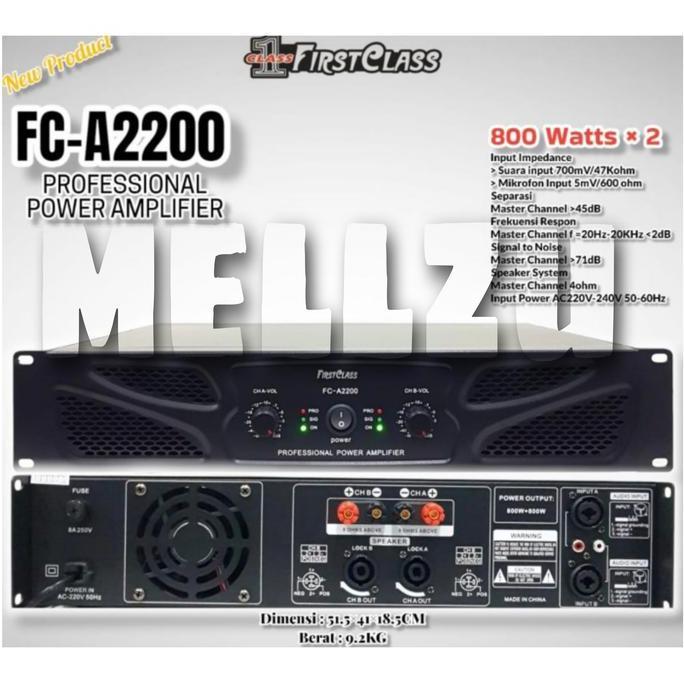 Power Firstclass Fc A 2200 Original Amplifier Fc A2200 Forsale