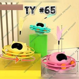Mainan Kucing Bola Putar UFO / Cat Toy Circular TY65