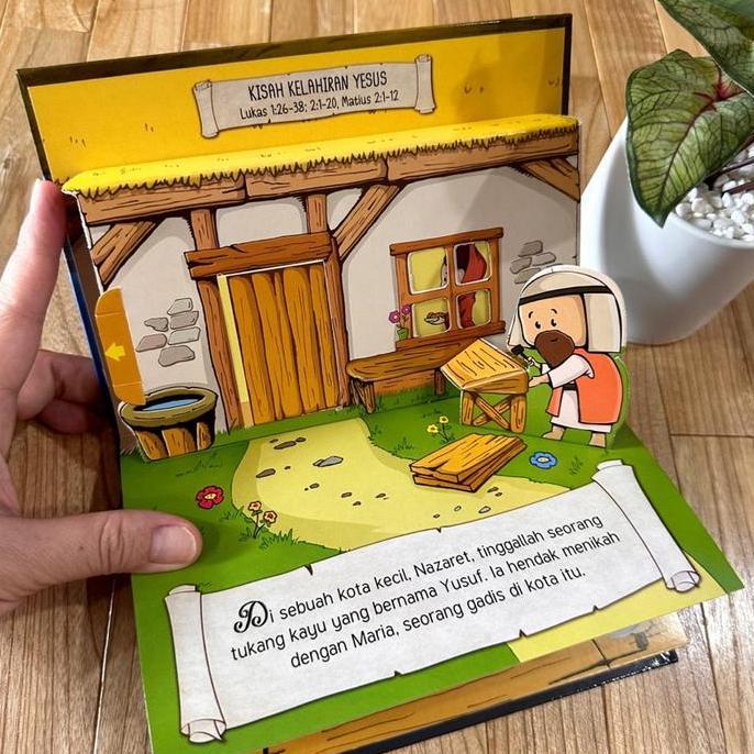 Buku Anak Kristiani Pop-Up Cerita Alkitab - Ada Banyak Judul (Bhs Indonesia) Terlaris