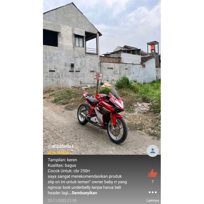 Best Deals Slip On Underbelly Cbr250Rr Dengan Header Ori