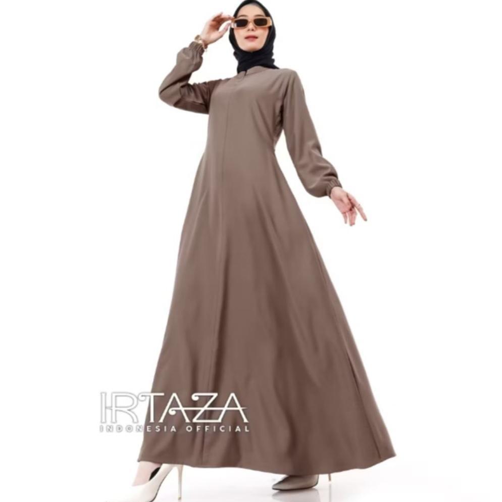 Terlaris Dress Gamis Polos Slim Fit Marbella Silk // Gamis Busui Friendly Premium Marbella Silk