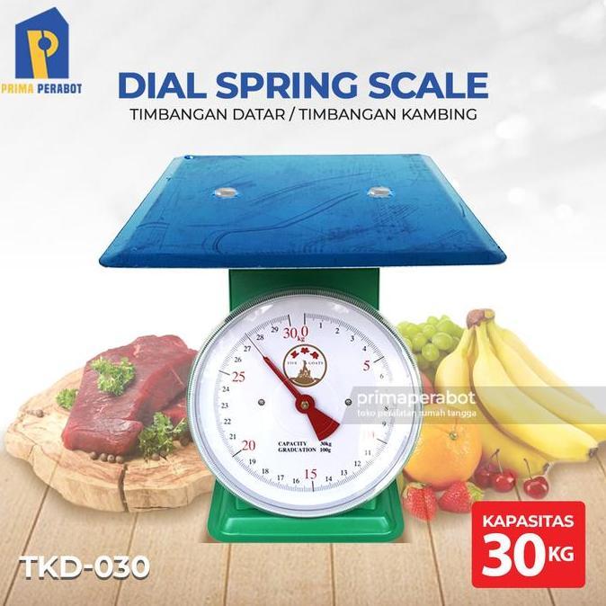 Ready Timbangan Duduk Datar 30 kg Timbangan Besi Jarum Five Goats