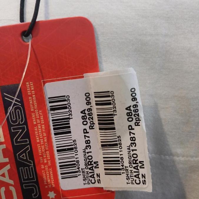 KAOS CARDINAL JEANS REGULER PREMIUM QUALITY PUTIH