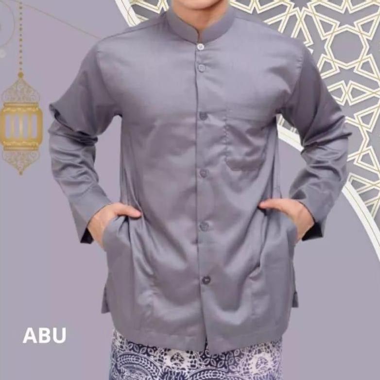 Cuci Gudang  Baju Koko Pria Haibah Saku Samping Koko Ammu