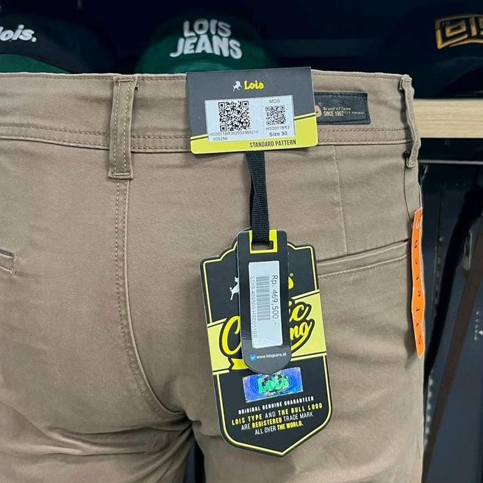 CELANA PENDEK MERK LOIS ORIGINAL SLIMFIT PREMIUM QUALITY