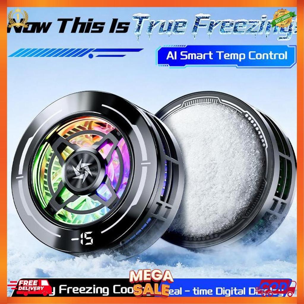 Terlaris Hp Pendingin Fan Cooler Hp Untuk Game Tanpa Kabel Radiator Fan Gaming Phone