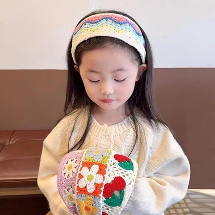 [KIDSWONDERLAND] Bando Bandana Rajut Lucu Anak Perempuan Motif murah