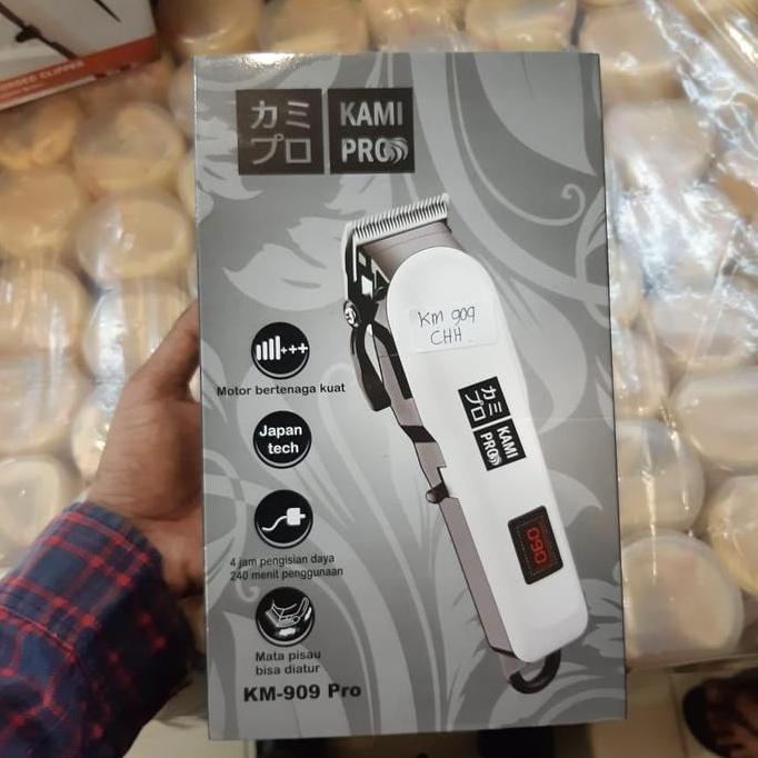 Alat Pencukur Rambut Kami Pro KM-909 Pro Led Km 909 KamiPro Cas