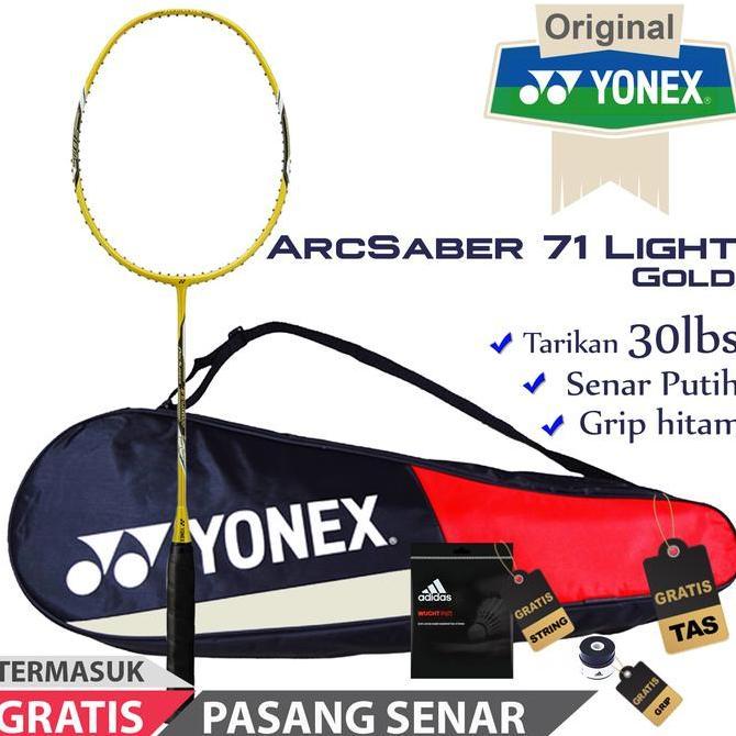 Raket Badminton Yonex ArcSaber 71 Light Gold 100%