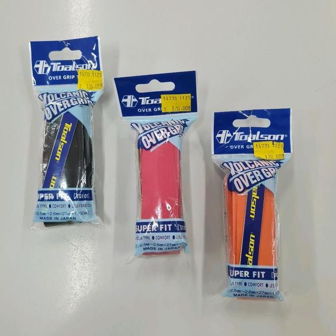 Grip Raket Toalson Volcanic TG101 Overgrip Tulang Pegangan Racket Reket Badminton Bulutangkis Tenis 