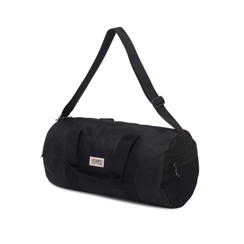 ORIGINAL SCREAMOUS TAS FITNESS GYM TRAVEL DUFFLE BAG SOILE BLACK