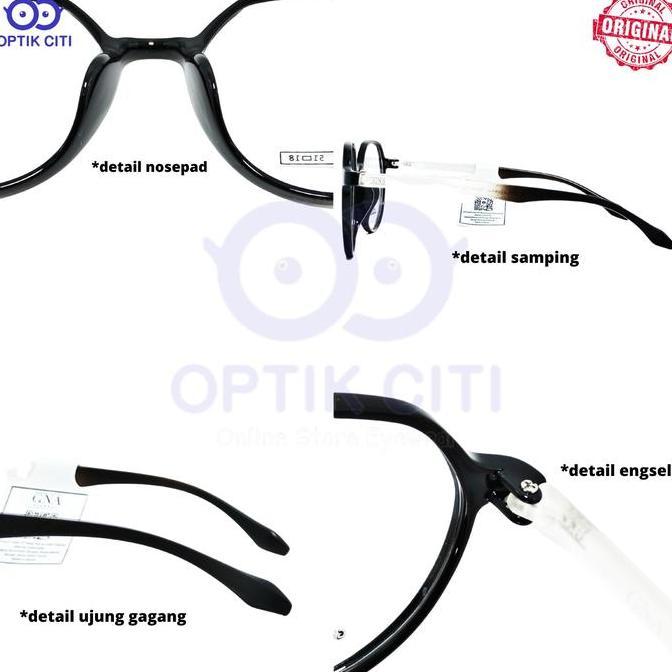 New  Frame Kacamata Pria Wanita Bulat GNA 1522 Eyewear Original