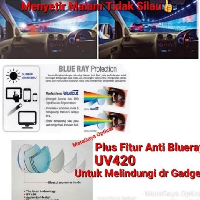 New  Lensa Drive 1.60 Blueray Anti Glare By ILT Free Fogkiller