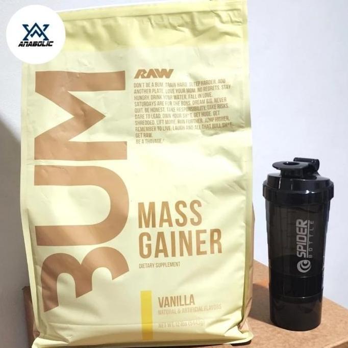 CBUM RAW MASS GAINER 12 LBS 12 LB BPOM FREE SHAKER - VANILA