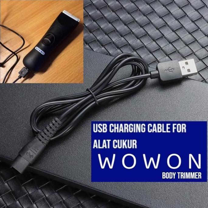 Wowon Kabel Charger Usb Adapter Trimmer Shaver Clipper Alat Cukur Hair