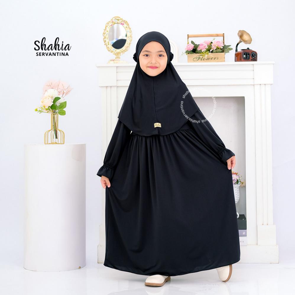 Official Shahia Servantina - [Satu Set Jilbab] Yara Set Dress Gamis Anak Perempuan