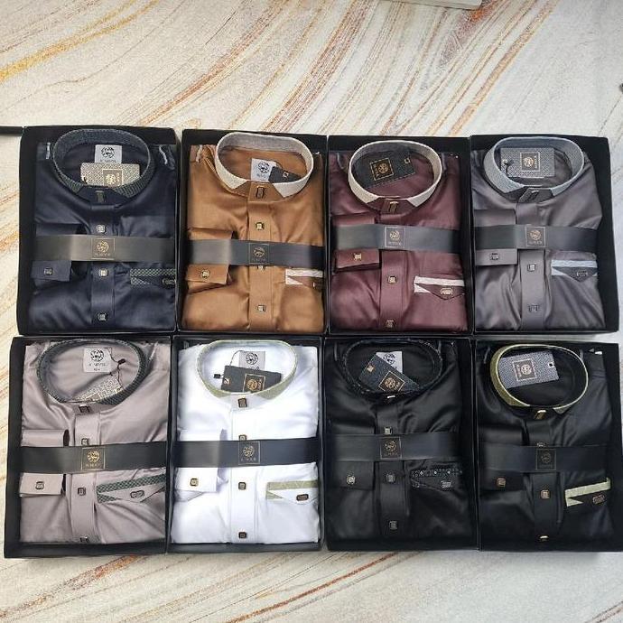 Super Hot, Baju Muslim Pria / Gamis Al Noor Model Umair / Jubah Alnoor Premium Model Umair Manset Le