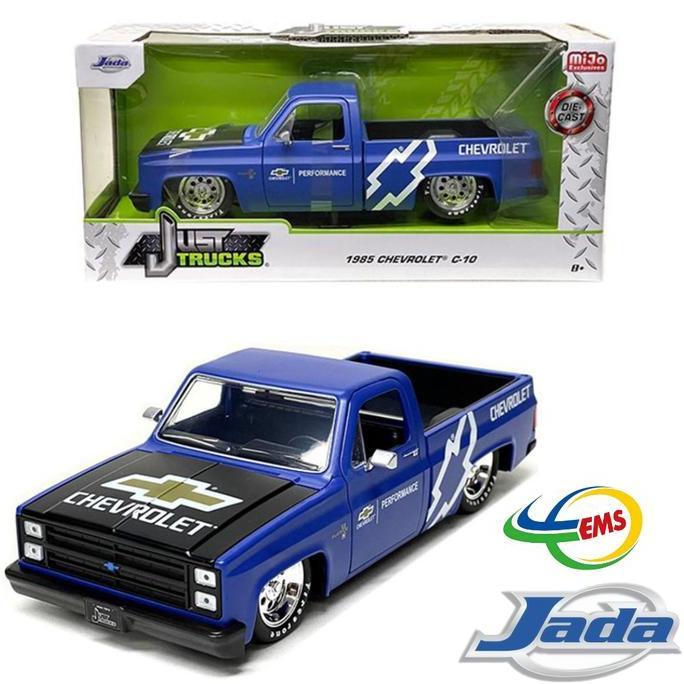 34314 - JADA 1/24 Just Trucks 1985 Chevy C-10 Pick Up Truck Pro Stock Chevrolet Blue