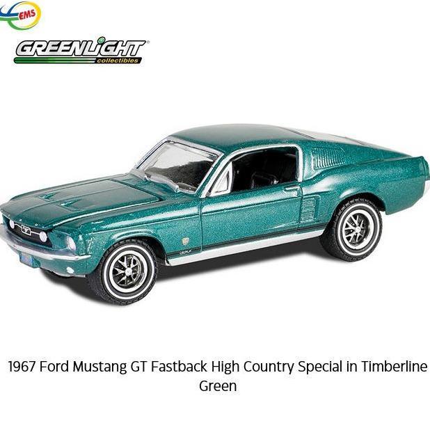 30505 -  Greenlight 1967 Ford Mustang GT Fastback High Country Special in Timberline Green