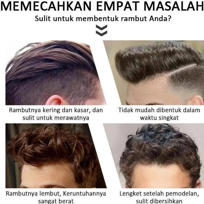 SUSTOMA COD Gel Rambut Pria 2 in 1 Dengan Sisir Isi 260ml Tahan Lama Tidak Lengket Mudah Dibersihkan