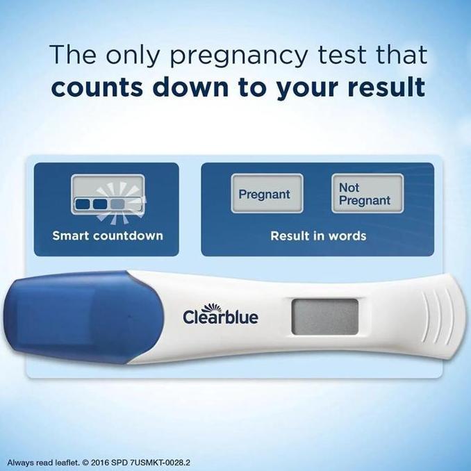 ClearBlue Digital Pregnancy Test results in words - tes pack kehamilan - 3 pcs box segel