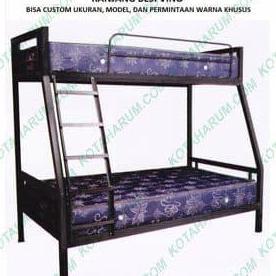 ranjang bed besi susun tingkat 120 + 160 MADE AGUS SWANTANTRA DENPASAR
