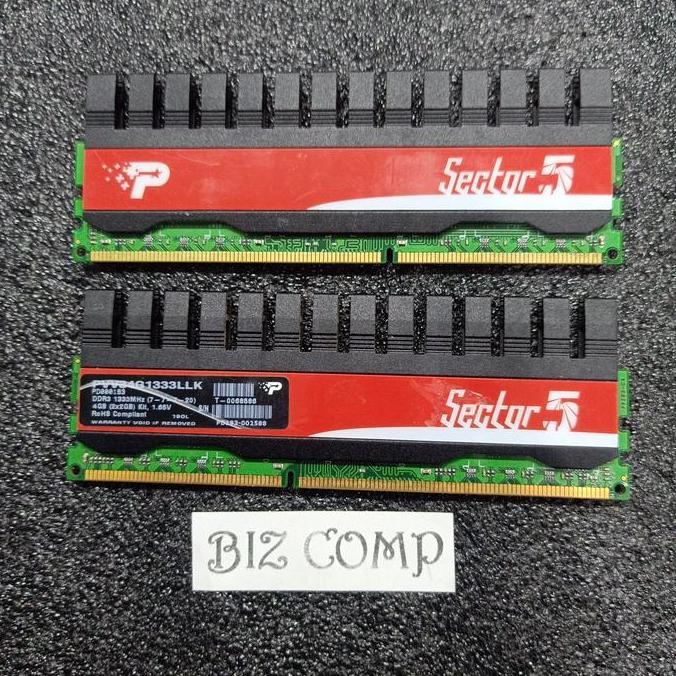 RAM GAMING 4GB (2x2gb) 1set ddr3 1333mhz pc3 10600 Sector5