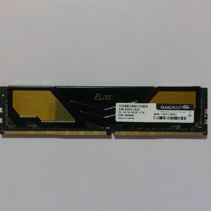Ram Memory PC DDR4 8 GB PC2400 TEAMGROUP ELITE
