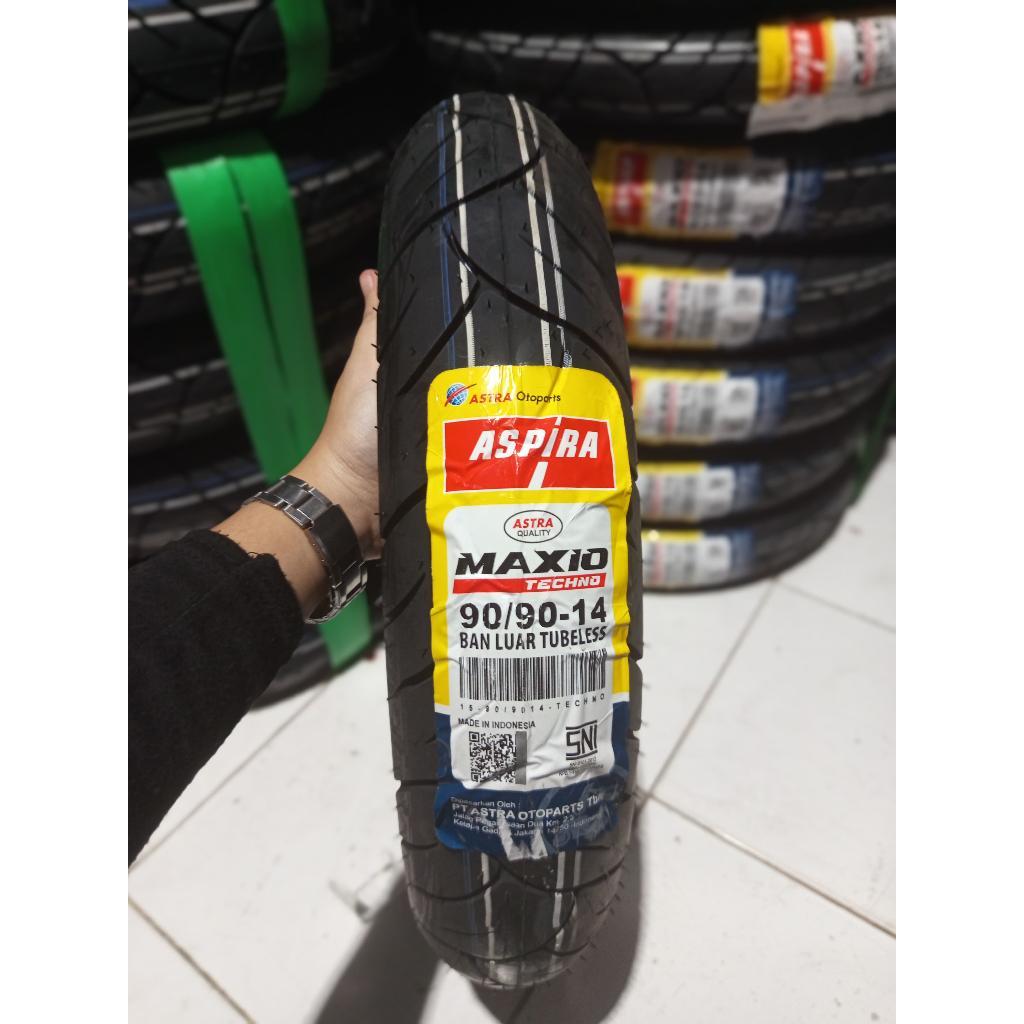 BAN ASPIRA TUBELESS ( 70/90 - 80/90 - 90/90 ) / BAN TUBELESS ASPIRA MAXIO TECHNO RING 14