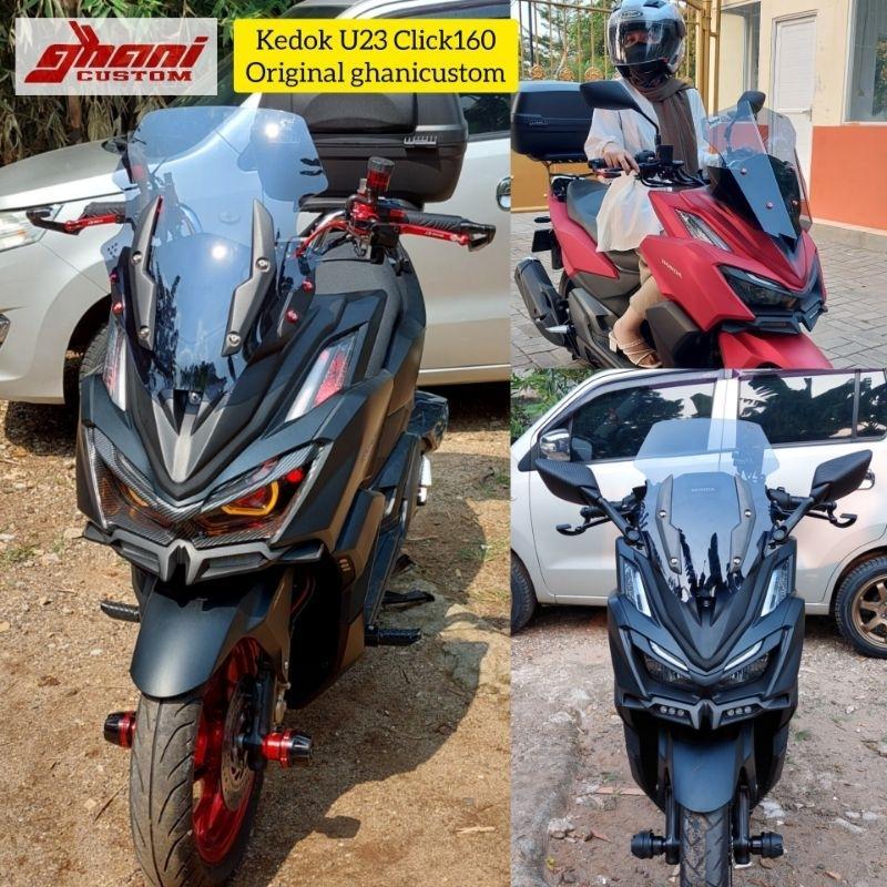 KEDOK SENYAP HONDA VARIO160 GHANICUSTOM HITAM