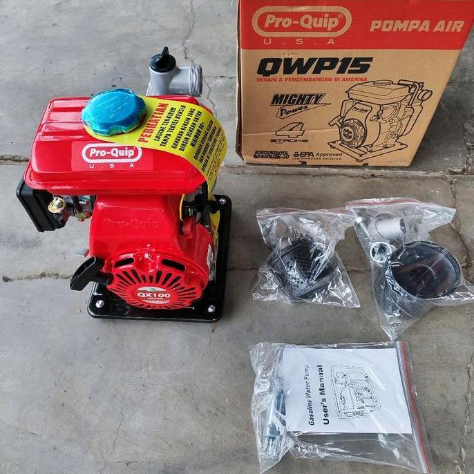 Proquip Pro Quip 1" 1.5" inch dim QWP15 Mesin Water Pump Alkon Kecil Pompa Sedot Air Irigasi Sawah