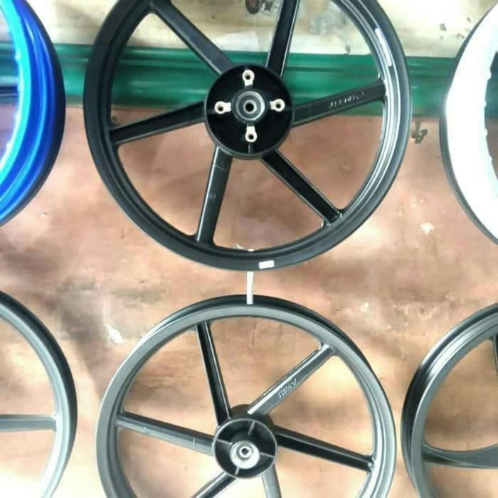 Ready VELG RECING LEBAR ROSSI PALANG 6 SUPRA X 125 DOUBLE DISC HITAM PNP